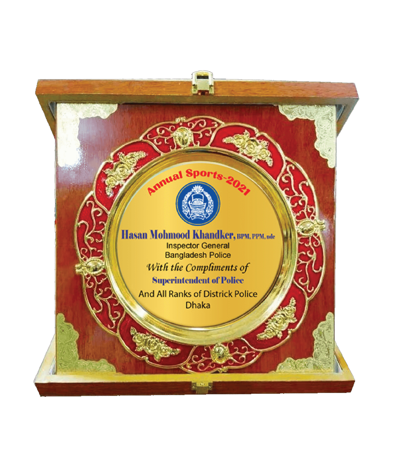 China Laser Box Crest (Size: 8" x 10")